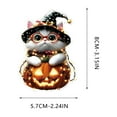 thumbnail image 6 of Acrylic Pumpkin Cat Keychain Spooky Seasonal Decoration For Everyday Use Style D, 6 of 6