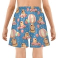 thumbnail image 5 of joogoo Cute Capybara on Truck Boys Swim Trunks Beach Swimsuit Shorts Boxer 7Y, 5 of 8
