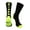 Black/Electric Green, variant on Midline Lacrosse Logo Crew Socks (Neon Orange/Black, X-Large)