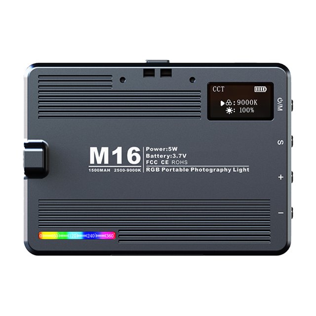 3000-9900K 1500mAh LED Luz de video Cámara RGB Panel de luz LED útil para video