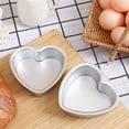 thumbnail image 1 of Minkissy 2Pcs Heart Shaped Baking Dish Practical Baking Pan for Kitchen Tools 3 Inch 5 Inch, 1 of 8