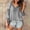 Gray, variant on Womens Blouses V Neck T Shirts Tunic Top Loose Fit Hollow T Shirts Flowy Lace Dressy Casual 3/4 Sleeve Eyelet Lace Blouse Work Shirt Boho Tops Vintage Lace,White,2XL
