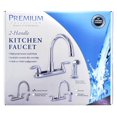 thumbnail image 5 of Phoenix Faucet PF231402 Used For Kitchen; Single Piece 8 Inch Deck Mount; 9 Inch Hi-Arc Spout; 2 Lever Handle; Brushed Nickel Plated/Plastic Polymer Infused With Powdered Metal Underbody, 5 of 5