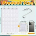 thumbnail image 2 of 36 Pocket Chart for Cell Phones Calculator Holder Organizer with 36 Number Stickers and 4 Hooks for Calculator Clear Classroom Pocket Chart for Cell Phones(Boho), 2 of 10