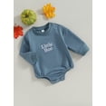 thumbnail image 4 of ZINTAOZT Newborn Halloween Outfit Girl Boy Little Boo Romper Bubble Sweatshirt Bodysuit Fall Halloween Baby Clothes, 4 of 8