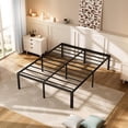 thumbnail image 3 of SAFONUS Marco de Cama de Metal de Plataforma Simple y Atmosf&eacute;rica, Base Cama Matrimonial,Espacio de Almacenamiento Debajo de la Cama, Marco Resistente (Matrimonial), 3 of 8