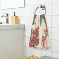 thumbnail image 3 of Yayeee 100% Cotton Hand Towels for Bathroom 16" x 28" Soft Absorbent Kitchen Towel, Christmas Poinsettia, 3 of 7