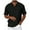 Black, variant on Men's Zipper Polo Shirts Short Sleeve Ribbed Knit Polo T Shirts Fashion Casual Golf Shirts Black M