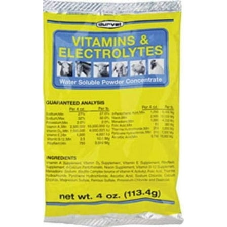 Durvet Vitamins  Electrolytes Concentrate 4 oz.