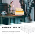 thumbnail image 5 of Transparent Acrylic Napkin Storage Box Holder Rack Clear Dinner Holders Wipes Dispenser, 5 of 6
