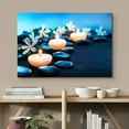 thumbnail image 2 of wall26 Canvas Print Wall Art Black Zen Massage Stones and Lit Candles Nature Wilderness Photography Realism Chic Scenic Relax/Calm Multicolor for Living Room, Bedroom, Office - 32"x48", 2 of 5
