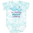 thumbnail image 3 of Inktastic My Auntie Whale-y Loves Me Boys or Girls Baby Bodysuit, 3 of 5