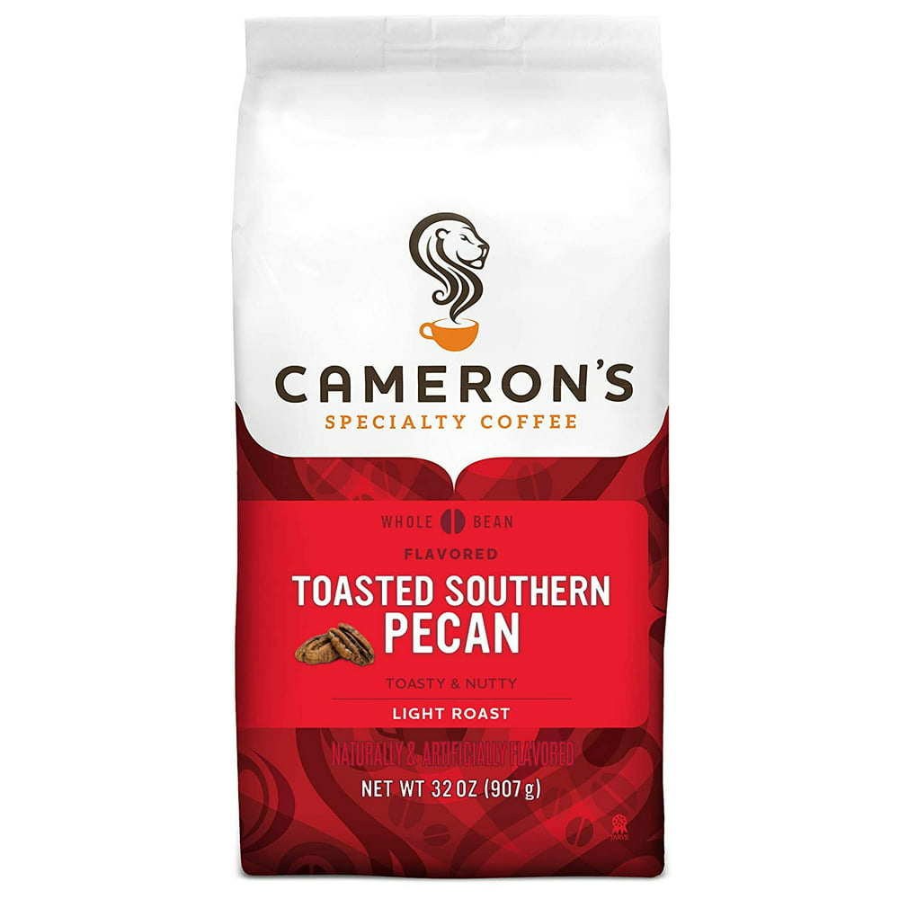Camerons Coffee Roasted Whole Bean Coffee, Flavored, Toasted Southern Pecan, 32 Ounce Walmart