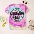thumbnail image 2 of Bobifish Big Girls Graphic T-Shirt Short Sleeve Tee Basic Birthday Girl Print Crewneck Top for kid, 2 of 4