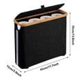 thumbnail image 3 of Bathroom Tissue Storage Basket, Fabric Waste Bin, Open Design, Modern Style, For Home Bathroom, Decorative Organizer, Wall-Mountable, Stylish Storage, Durable Fabric Material, For Living Spaces, 3 of 9