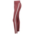 thumbnail image 3 of FashionOutfit Women's Yoga Fitness Workout Tranning Side Double stripe Stretch Long Leggings, 3 of 5