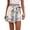 Blue and Apricot, variant on Wrongduck Floral High Waist Wrap Skirt for Women Asymmetrical Mini Skirt Tie Side Summer Beachwear Vacation Travel Casual Fashion