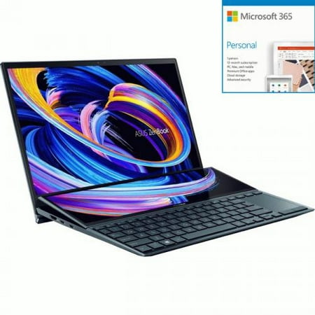 Asus ZenBook Duo 14 UX482 UX482EGR-XB77T 14" Notebook - Full + Microsoft 365 Bundle