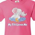 thumbnail image 4 of Inktastic My Titi Loves Me Cute Elephants Clouds Moon and Stars Youth T-Shirt, 4 of 5