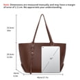 thumbnail image 3 of KALUNMA Large Women's Handbag,Zipper Closure Shopper Tote with Inner Pocket,Waterproof Shoulder Bag for Work,Office,Travel,Shopping and School, 3 of 7