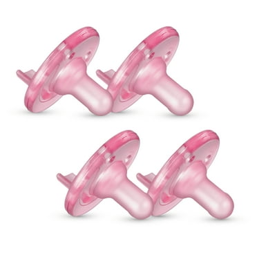 Philips Avent Soothie Pacifier, Pink, 3-18 Months, 4 Pack