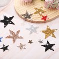 thumbnail image 4 of Uxcell 24 Pcs Parches de Estrella para Planchar de 4cm Parches para Coser para Manualidades DIY Reparación de Ropa Zapatos Decoración de Bolsas Gorras, Marrón, 4 of 7