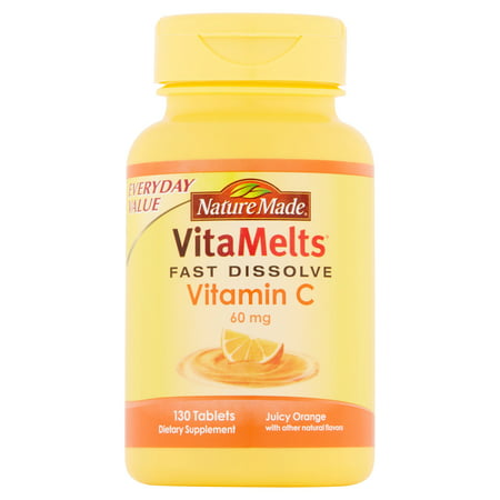  VitaMelts rapide fusion vitamine C Complément alimentaire Comprimés 130 ct