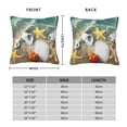thumbnail image 2 of Fuzoiu Seashell On The Beach Print Square Pillow Cover,Hidden Zipper Design,Luxury Square Pillow Case, Throw Pillow,Couch Cushion-16"x16", 2 of 7