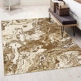 thumbnail image 2 of Modern Abstract Marble Print Area Rug 9' x 12'– Soft, Washable, Non-Slip & Non-Shedding(Khaki), 2 of 7