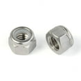 thumbnail image 3 of ORUYROP 1/4-20 Nylon Insert Hex Lock Nuts Locknuts, Stainless Steel 18-8 (A2-70), Plain Finish, 50 PCS by, 3 of 7