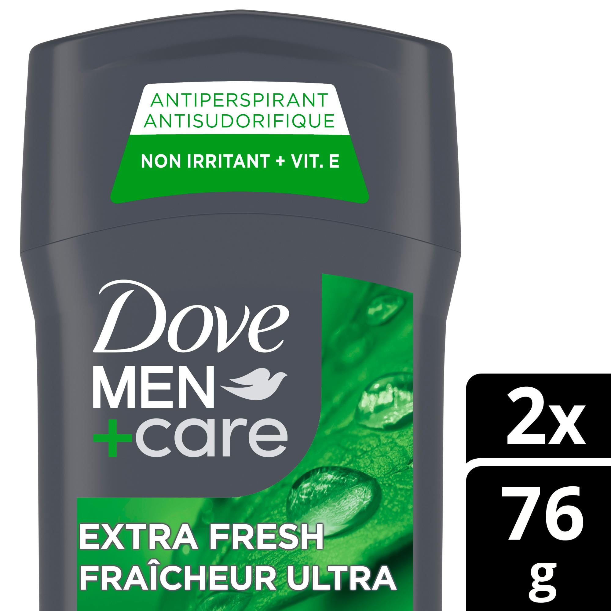 Dove Men Care with Vitamin E and 1/4 Moisturizers Non-Irritant 72H Antiperspirant, 2 x 76 g Antiperspirant