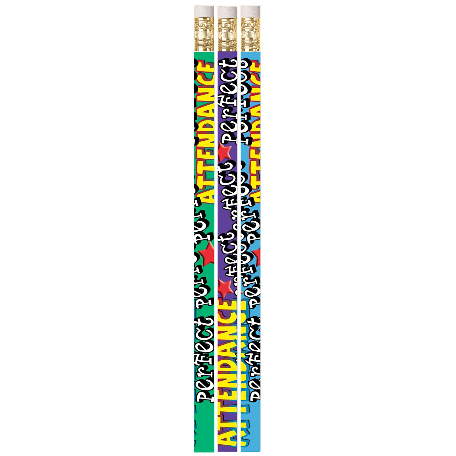Musgrave Pencil Company Perfect Attendance Motivational Pencil, Pack of 144