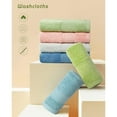 thumbnail image 2 of Holzlrgus Pure Cotton Wash Cloths Face Cloths, 6 Colors per Set, 13 x 13 Inches (Light Blue, Jade Green, Light Green, Grey, Light Grey, Pink), 2 of 7