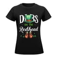 thumbnail image 5 of Dibs on The Redhead Women’s Short Sleeve Cotton T-Shirt HD Graphic Printed Tee Casual Crew Neck Top XL, 5 of 7