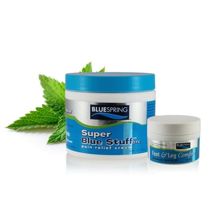 Buy 1 Super Blue Stuff OTC 4-oz jar Get Foot and Leg 1-oz jar (Best Otc Steroid Cream)