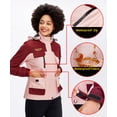 thumbnail image 6 of Women's Ski Winter Jacket Mountain Windproof Waterproof Rain Snowboarding Jackets Fleece Warm Snow Hooded Coat, 6 of 7