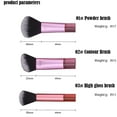 thumbnail image 3 of HLONK Travel Mini Makeup Brush Set 10 Pieces Suitable for Eyeshadow  Highlighter  Powder, 3 of 7