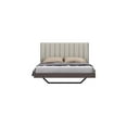 thumbnail image 2 of Whiteline Berlin High Gloss Chestnut Grey Queen Bed BQ1754-GRY/LGRY, 2 of 7