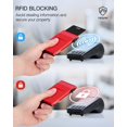 thumbnail image 5 of Plånbok för kvinnor och män Pop up Slim Card Plånbok RFID-blockering med pengaficka | Minimalistisk kreditkortshållare för kvinnor | Rosröd, 5 of 5
