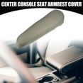 thumbnail image 2 of Car Center Console Seat Armrest Cover Driver Side for Toyota Sequoia 2001-2007 Faux Leather Beige, 2 of 7