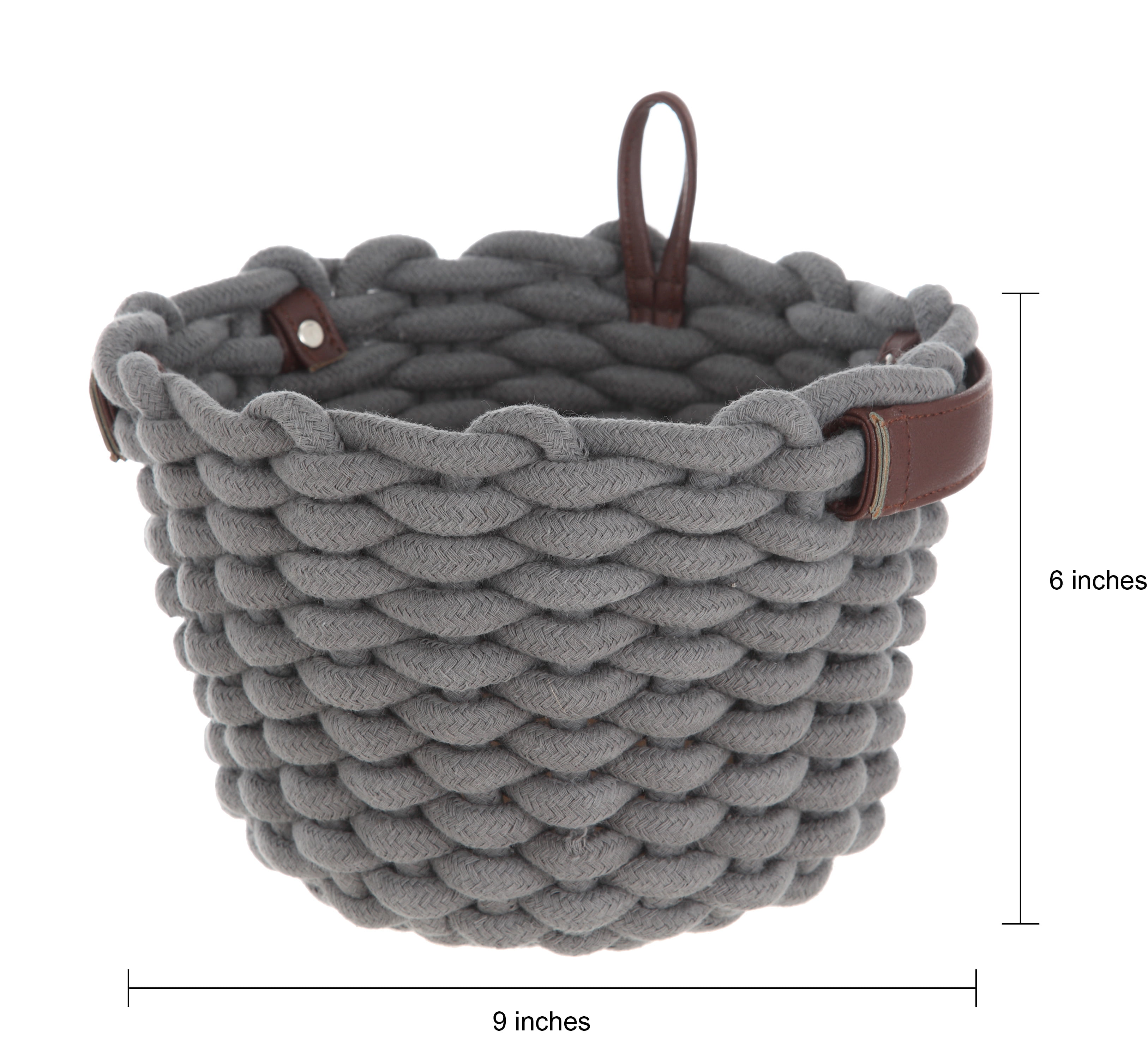  Finely-Woven Pack Baskets with Straps (Strap Color Varies) 2-pc  Set : Home & Kitchen