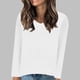 thumbnail image 1 of Suéter de cuello en V para mujer, jersey de manga larga de color liso con cuello en V, suéter informal de moda, top de poliéster para mujer, 1 of 6