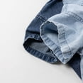 thumbnail image 5 of CAIVO Boys Shirts Denim Short Sleeve Shirt Casual Washed Tee For Kids Youth Comfortable Stylish Tops Blouses For Child , Dark Blue, 5 of 5