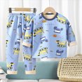 thumbnail image 4 of Gerichy Boys Girls Pajamas Toddler Pjs Set Cotton Fleece Kids Sleepwear 2 Piece Child Clothes Winter Loungewear Pajamas 18M-10T, 4 of 4