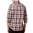 thumbnail image 2 of Club Room Mens Relaxed Plaid Button Up Shirt, Black, Small, 2 of 3