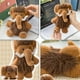 thumbnail image 4 of Lindo muñeco de peluche con orejas grandes y colmillos | Juguete suave antiestrés | Reposamuñecas de escritorio y llavero decorativo para bolso | 24 cm de largo (acostado), 4 of 6