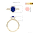 thumbnail image 5 of ANGARA Lab Grown 1.55 Ct Blue Sapphire Engagement Ring for Women in 14K Yellow Gold (Size-8x6mm) | September Birthstone, Anniversary, Jewelry Gift for Women | Lab-Grown Blue Sapphire Ring, 5 of 8