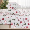 thumbnail image 3 of PC Deep Pocket Queen Sheet Set Fit Breathable Microfiber Soft Queen Size Sheet Set Hotel Style Bed Sheet Set for Women Men Flower, 3 of 8