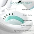 thumbnail image 4 of Bidé portátil, lavabo para bañera Sitz para mujeres embarazadas, ancianos, hemorroides posparto, inodoro para pacientes, lavabo para bañera Sitz, bidé, 4 of 5