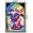 thumbnail image 3 of Sheena Pike - Rainbowcorn - Lil DragonZ Wall Poster, 14.725" x 22.375", Framed, 3 of 3